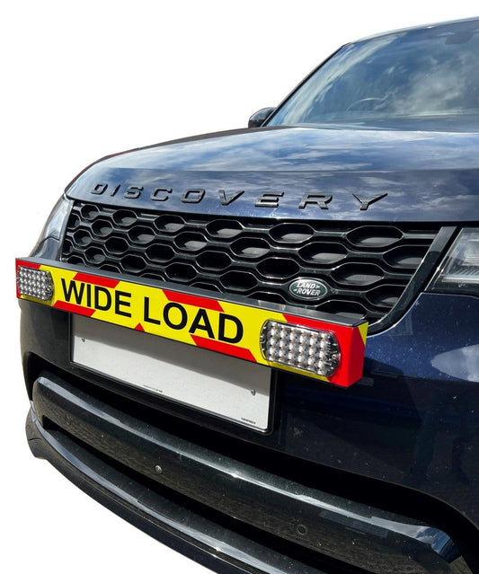 ADVISORY WARNING BOARD - NUMBER PLATE MOUNTED - SMALL