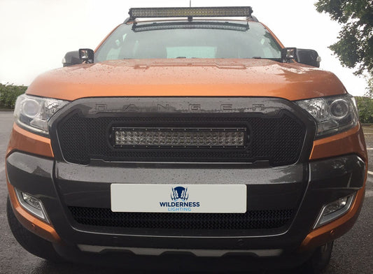 FORD RANGER MESH GRILLE & CURVE LIGHT BAR - Pre 2020