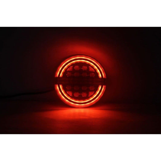 LED Round Tail Lights - Pair - 139mm