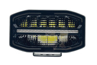 9" Oval Driving & Position Light with Integrated Amber Strobes