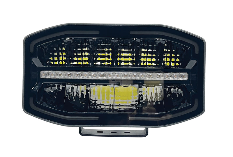 9" Oval Driving & Position Light with Integrated Amber Strobes
