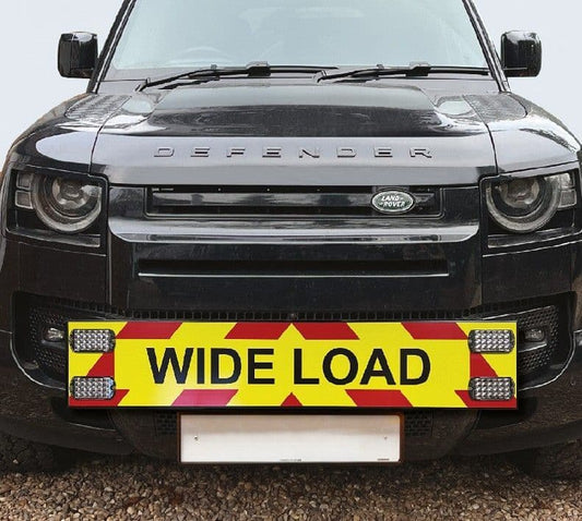 ADVISORY WARNING BOARD - NUMBER PLATE MOUNTED - LARGE