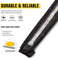 Awning 12V Dimmable LED Camping Light Flexible Strips Amber And White
