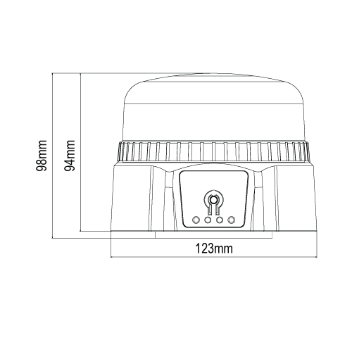 Battery Beacon magnetic mount rechargeable  - 2 Modes