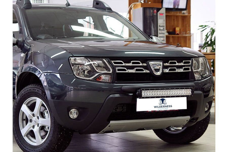 DACIA DUSTER (2014 - ) WILDERNESS LIGHTING BUMPER MOUNT & LED LIGHT BAR