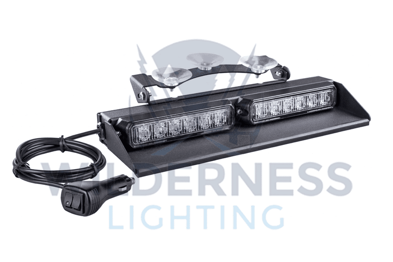 Dashboard Mounted - Low Profile - Amber - 12 head LEDs