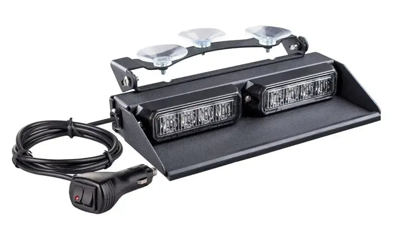 Dashboard Mounted - Low Profile - Amber  - 8 head LEDs