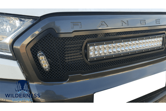 FORD RANGER MESH GRILLE & CURVE LIGHT BAR - Pre 2020