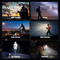 Hand wave induction Led head torch