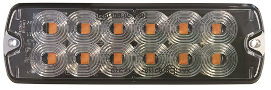 Hazard 12 LED Slimline Surface Mount Strobe  Amber