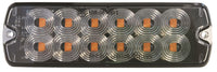 Hazard 12 LED Slimline Surface Mount Strobe  Amber