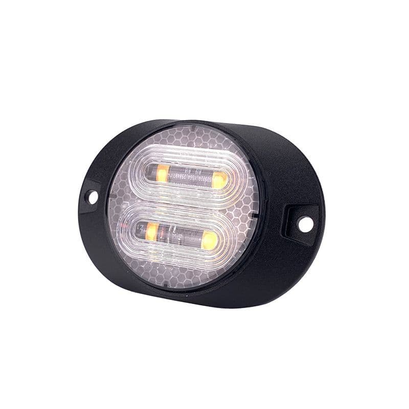 Hazard 4 Round LED Slimline Surface Mount Strobe  - Amber