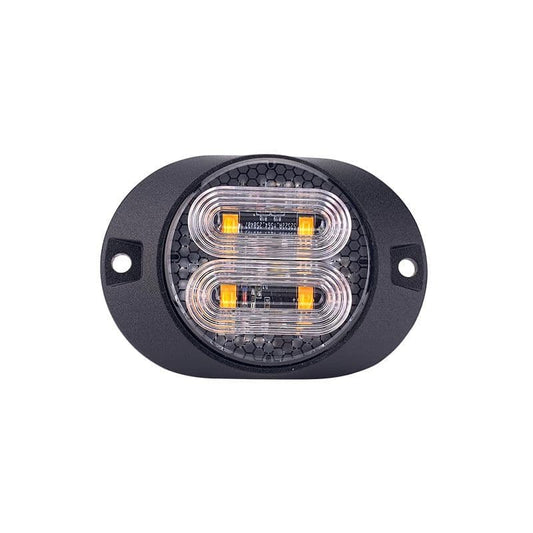 Hazard 4 Round LED Slimline Surface Mount Strobe  - Amber