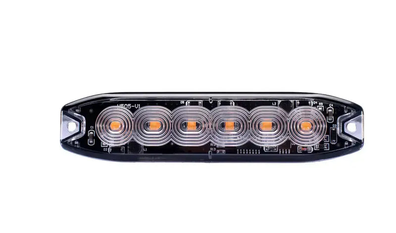 Hazard 6 LED Slimline Surface Mount Strobe  Amber