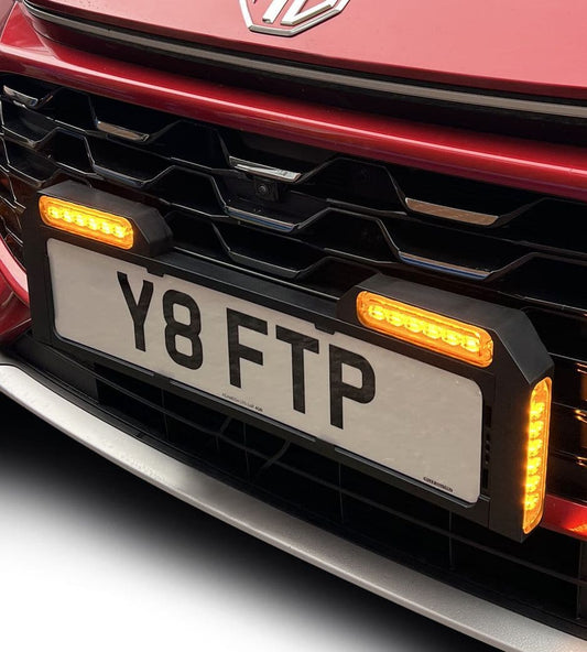 Hazard Number Plate Warning Light