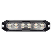 Hazard 6 Surface Mount Amber & White Strobe