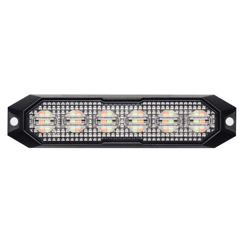 Hazard 6 Surface Mount Amber & White Strobe