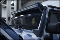 JEEP JK  - 50" DUPLEX 3 LIGHT BAR & WINDSHIELD MOUNT