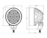 JOHN DEERE OEM REPLACEMENT LIGHT - Black  Bezel