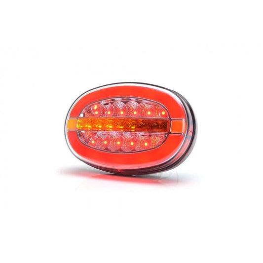 LED Oval Tail Lights - Pair - 136mm x 91mm