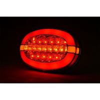 LED Oval Tail Lights - Pair - 136mm x 91mm