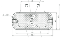 LED Rear Marker & Reflector - Red