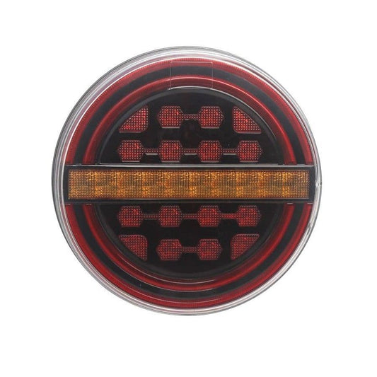 LED Round Tail Lights - Pair - 139mm