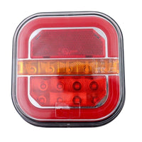 LED Square Tail Lights - Pair - 109mm x 107mm