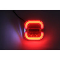 LED Square Tail Lights - Pair - 109mm x 107mm