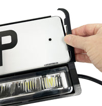 NUMBER PLATE MOUNTED DRIVING LIGHT