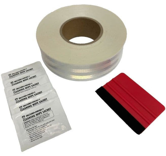 Premium ECE104 Reflective Conspicuity Tape for Vehicle Safety Compliance - 10 Year Warranty