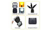 RECHARGEABLE INSPECTION  LIGHT WITH AMBER STROBES