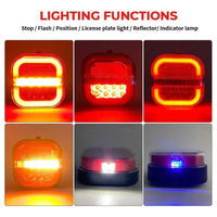 Rechargeable wireless and magnetic trailer light kit