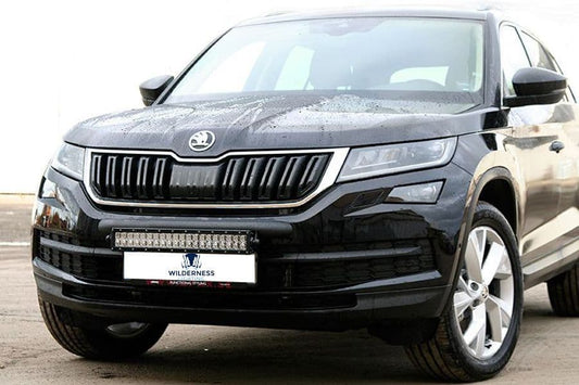 SKODA KODIAQ ( 2017 - ) WILDERNESS LIGHTING BUMPER MOUNT & LED LIGHT BAR