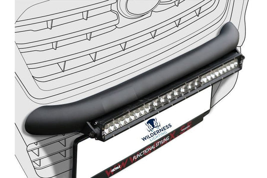SKODA SUPERB ( 2009-2015 ) WILDERNESS LIGHTING BUMPER MOUNT & LED LIGHT BAR