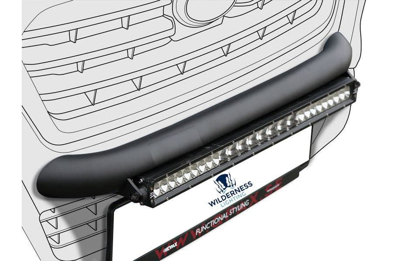 SKODA SUPERB ( 2009-2015 ) WILDERNESS LIGHTING BUMPER MOUNT & LED LIGHT BAR