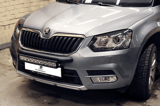SKODA YETI ( 2014 - ) WILDERNESS LIGHTING BUMPER MOUNT & LED LIGHT BAR