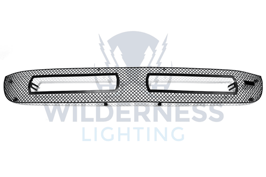 VW Amarok 10-16 Black Mesh Grille + 2 10in Solo Lights